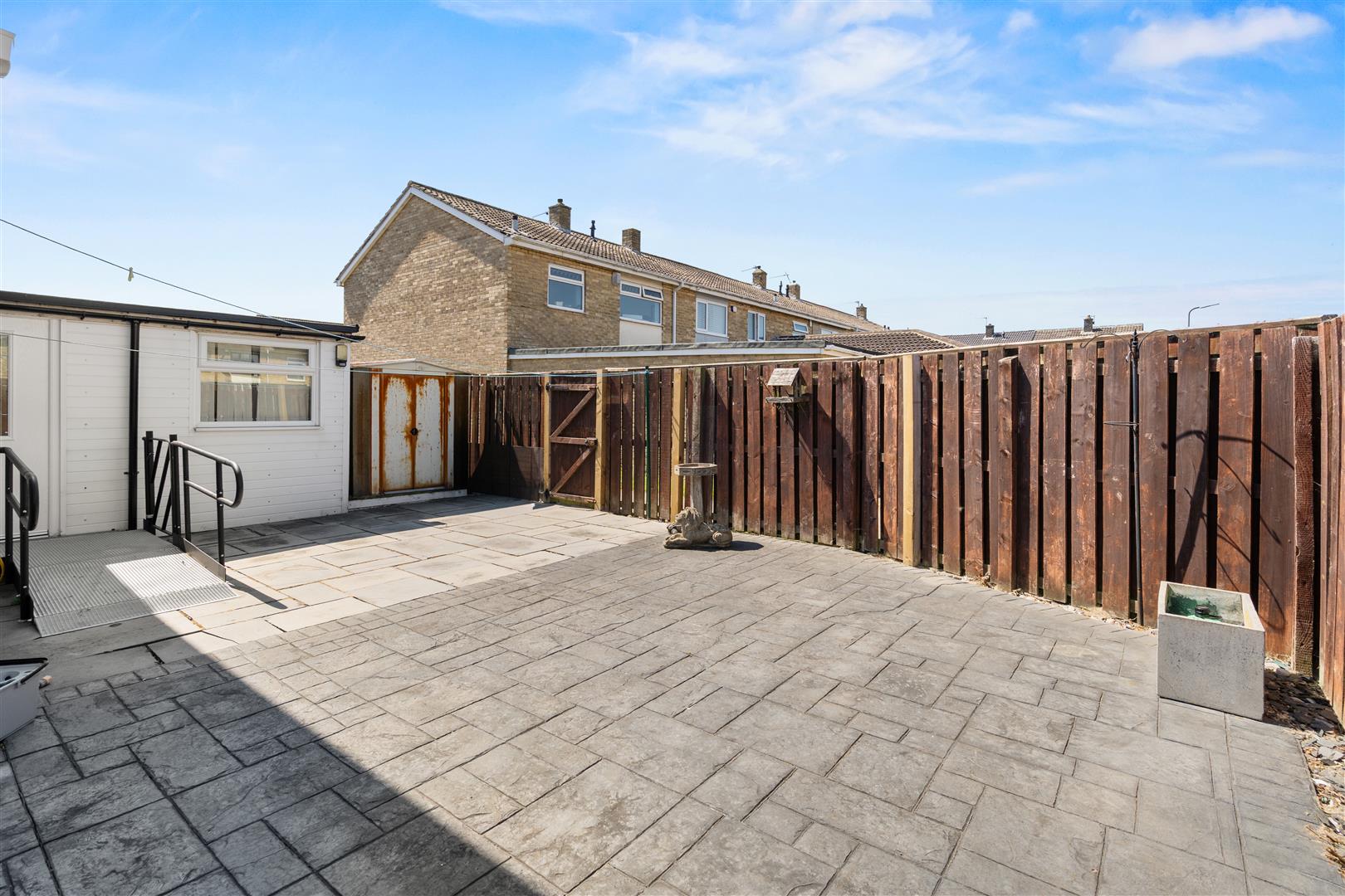 West Facing Rear Garden